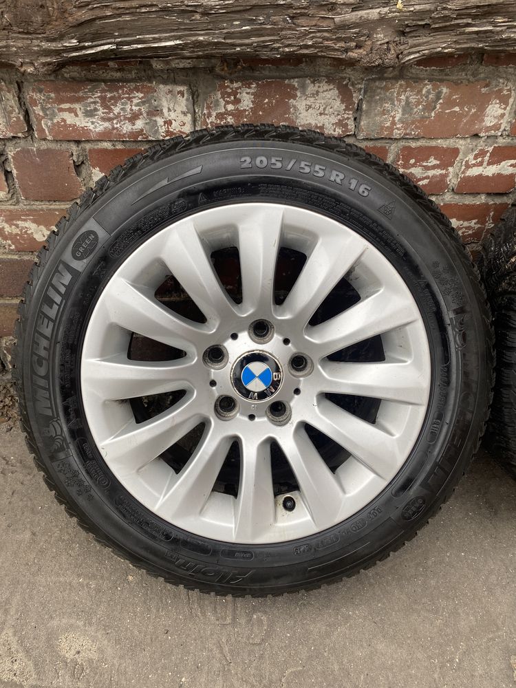 Bmw Alufelgi Koła Zimowe 205/55-16 Michelin Alpin E90 F30 E46 F10 F30