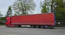 Krone SD mega low deck  Krone mega low deck , firanka