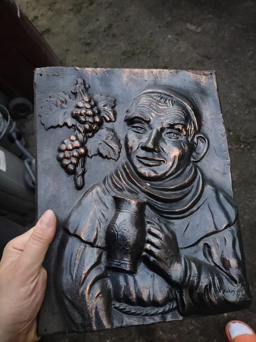 Obraz metalowy antyk
