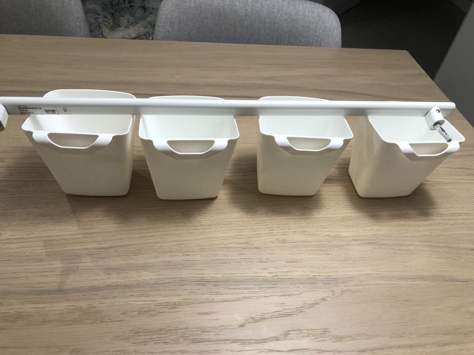 Pojemniki ikea + szyna 60cm