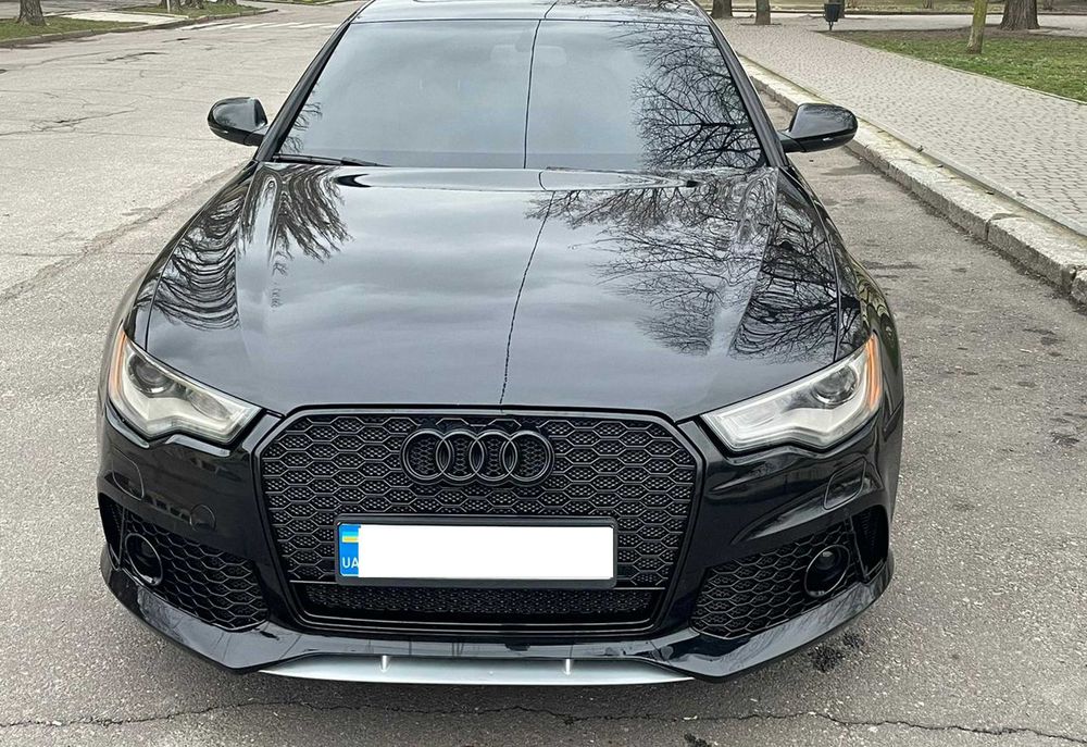 бампер а6 с7 Передний БАМПЕР audi a6 c7 дорестайл стиль rs6