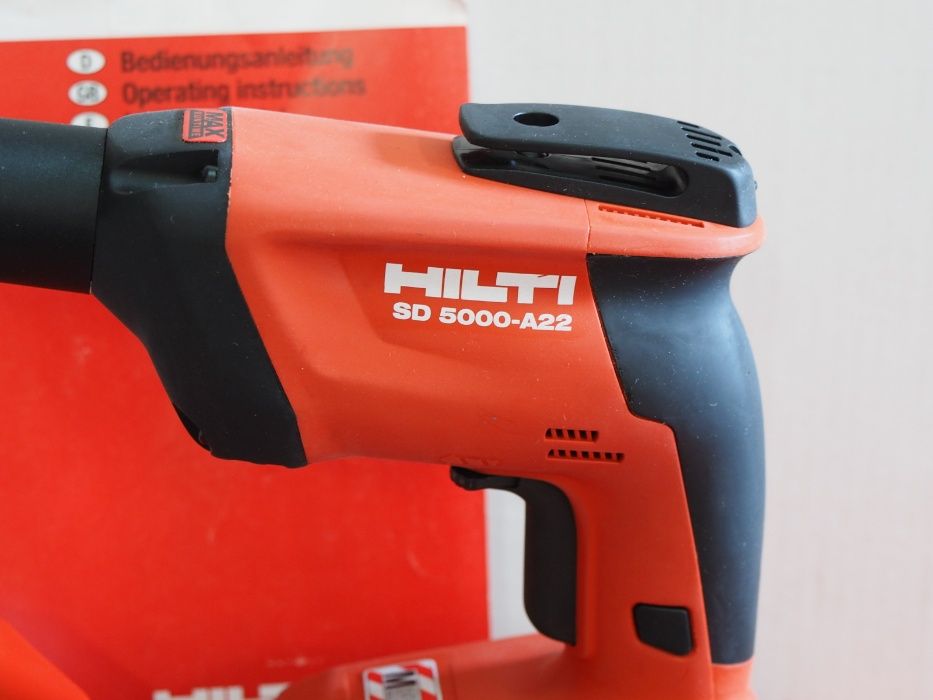 HILTI SD 5000-A22 wkrętarka plyty GK drewno bateria 22v ladowarka