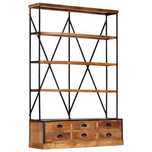 Regał industrialny z drewna mango 122 x 36 x 181 cm