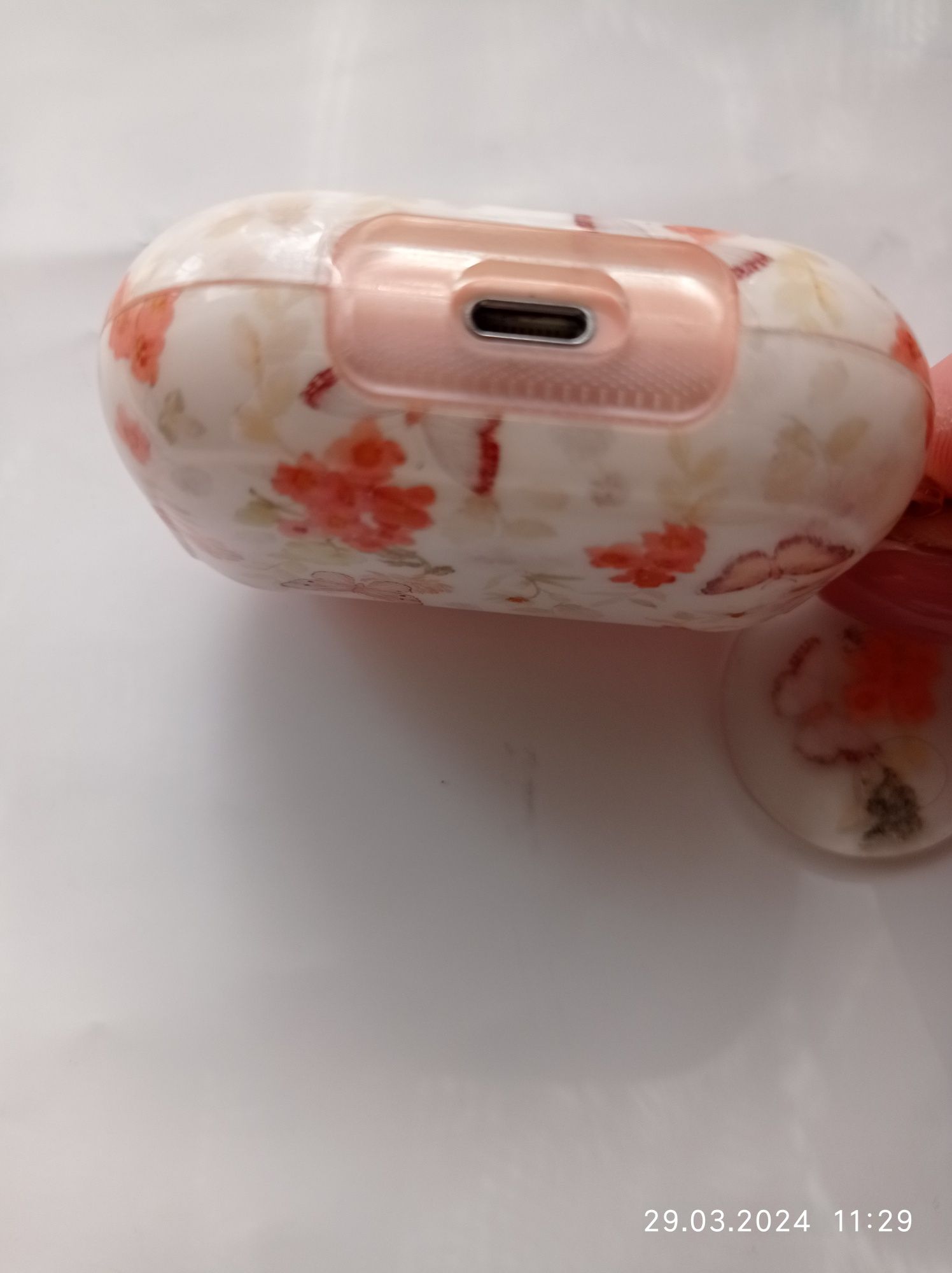 Кейс для зарядки Airpod 3 с чехлом с цветочным принтом