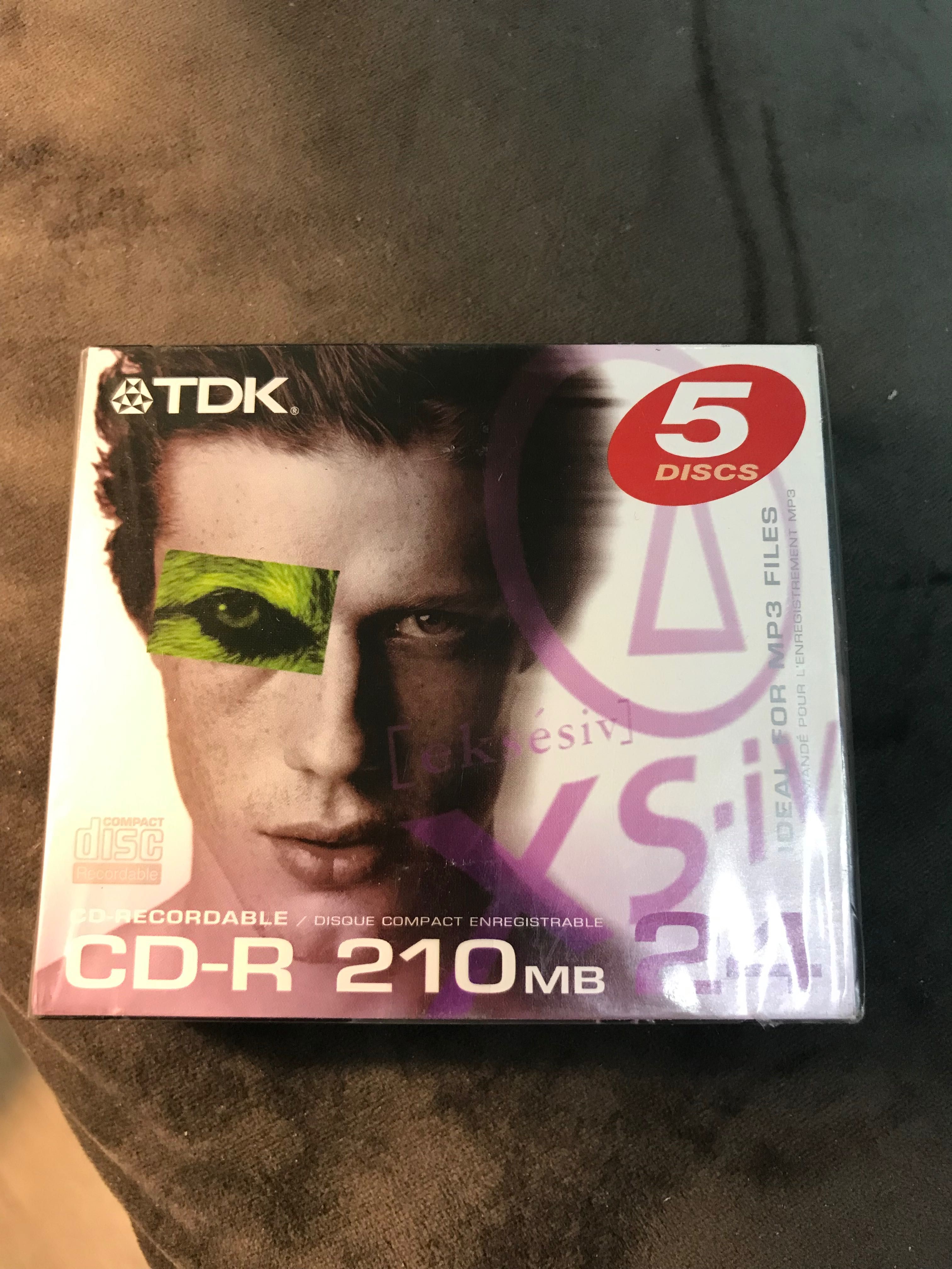10 шт: CD-R 210MB 8см 5 шт; CD-RW 210MB 8см 5 шт