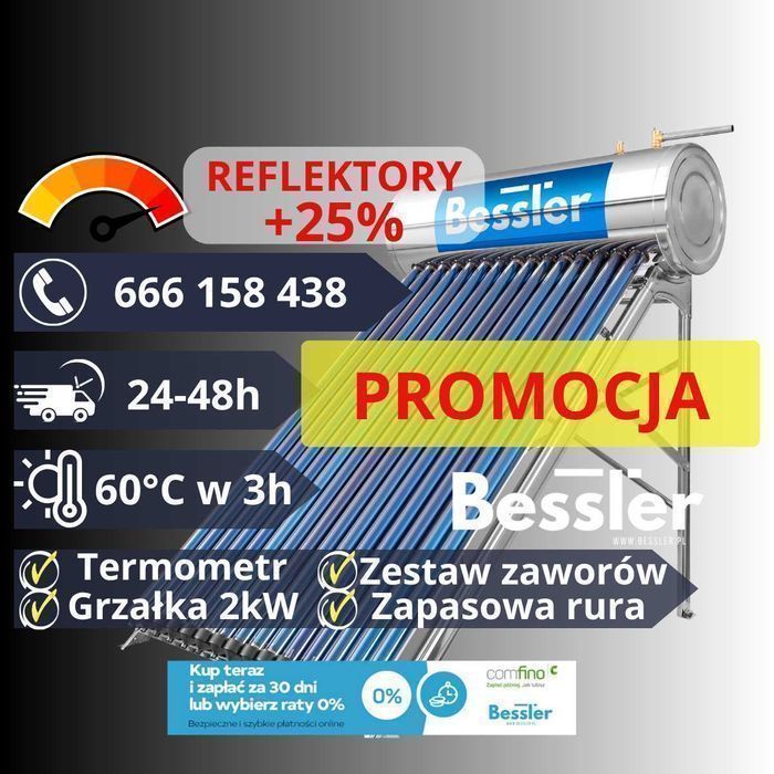 KOLEKTOR słoneczny CIŚNIENIOWY 100l, 150l, 200l, 240l - BESSLER.PL