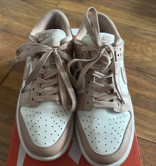 Buty NIKE dunk low Biel/Rose Whisper