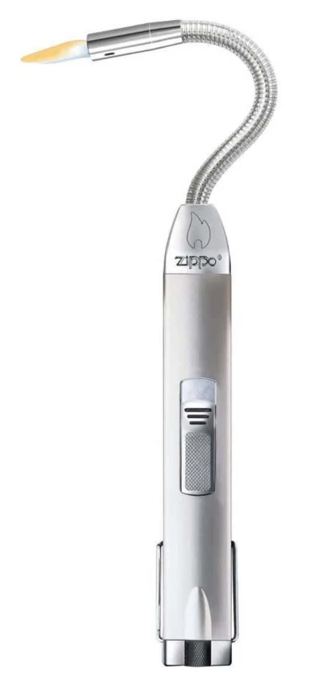 Zapalarka ZIPPO Flex Neck Utility Lighter Black & Silver Chrome