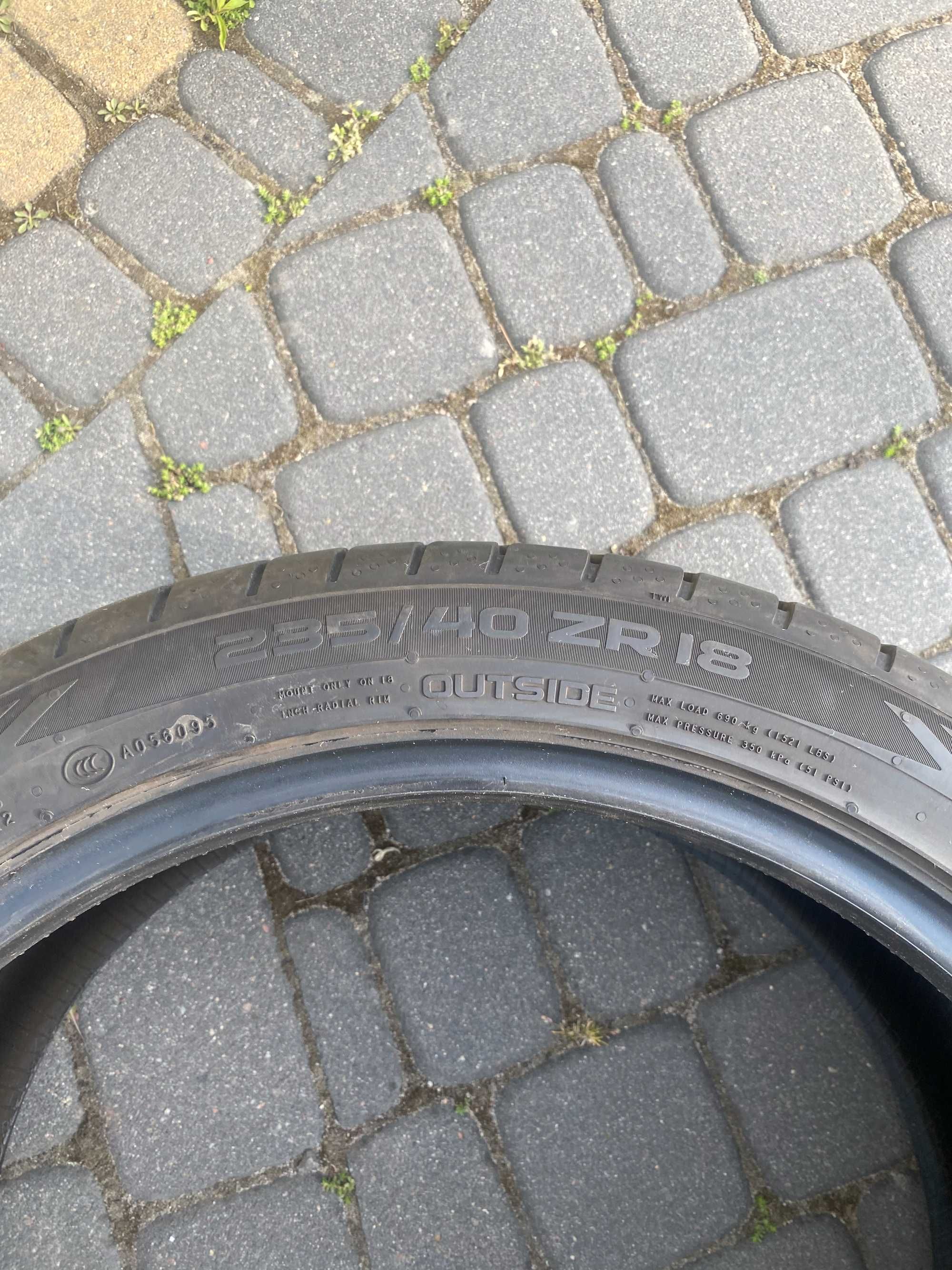 Opony letnie Nokian Tyres Powerproof 235/40 ZR18 2022 rok.