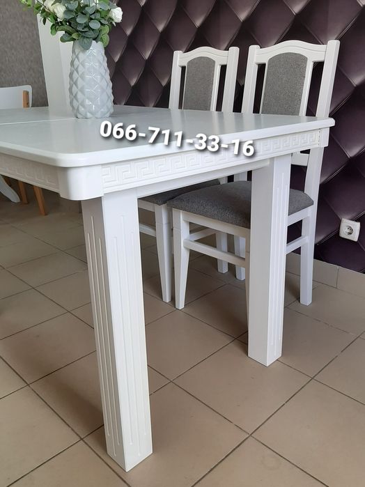 Стіл ЄВРОПА. Деревянный стол ЕВРОПА. Прямоугольный кухонный стол на че