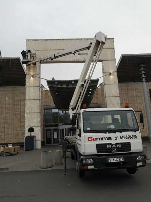 Zwyżka Będzin wynajem zwyżki podnośnika koszowego do 35m
