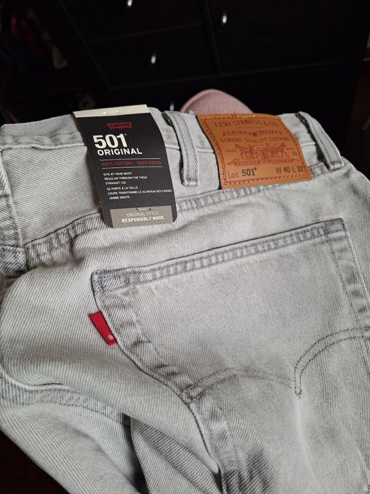 501® Levi's ® Original Jeans 40/32 Cinzenta