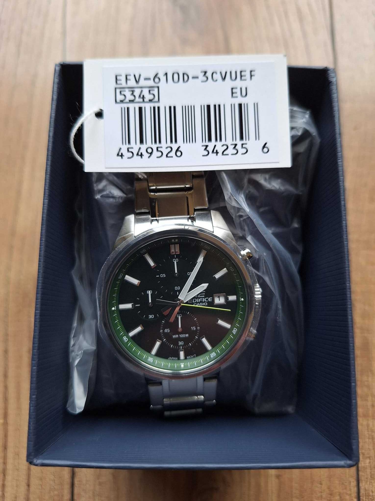 Zegarek męski CASIO Edifice EFV-610D-3CVUEF NOWY!