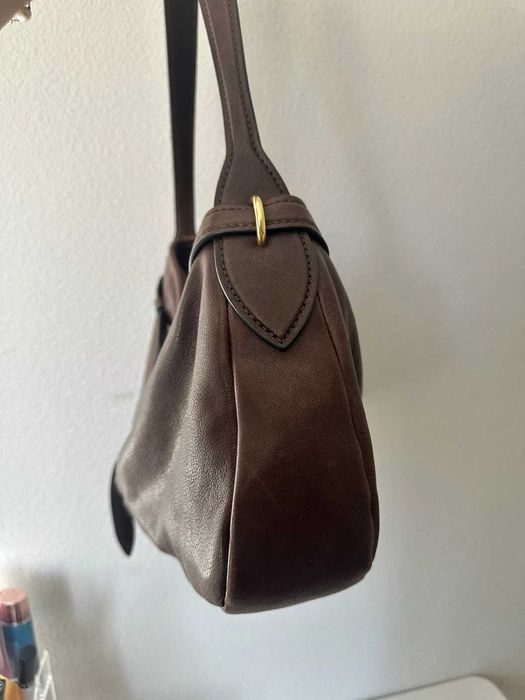 Bolsa Miu Miu Aventure em pele napa, qx castanho