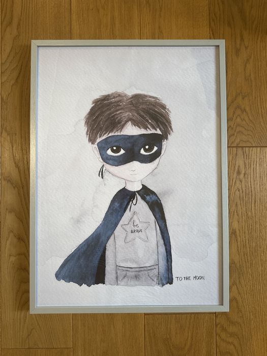 Plakat Superhero - To The Moon