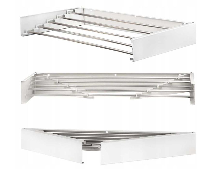 Suszarka ścienna, składana, 80CM, wisząca, na balkon, do łazienki O214