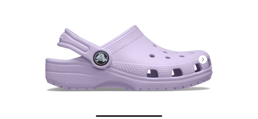 Женские сабо Crocs крокси лавандові W9 25см
