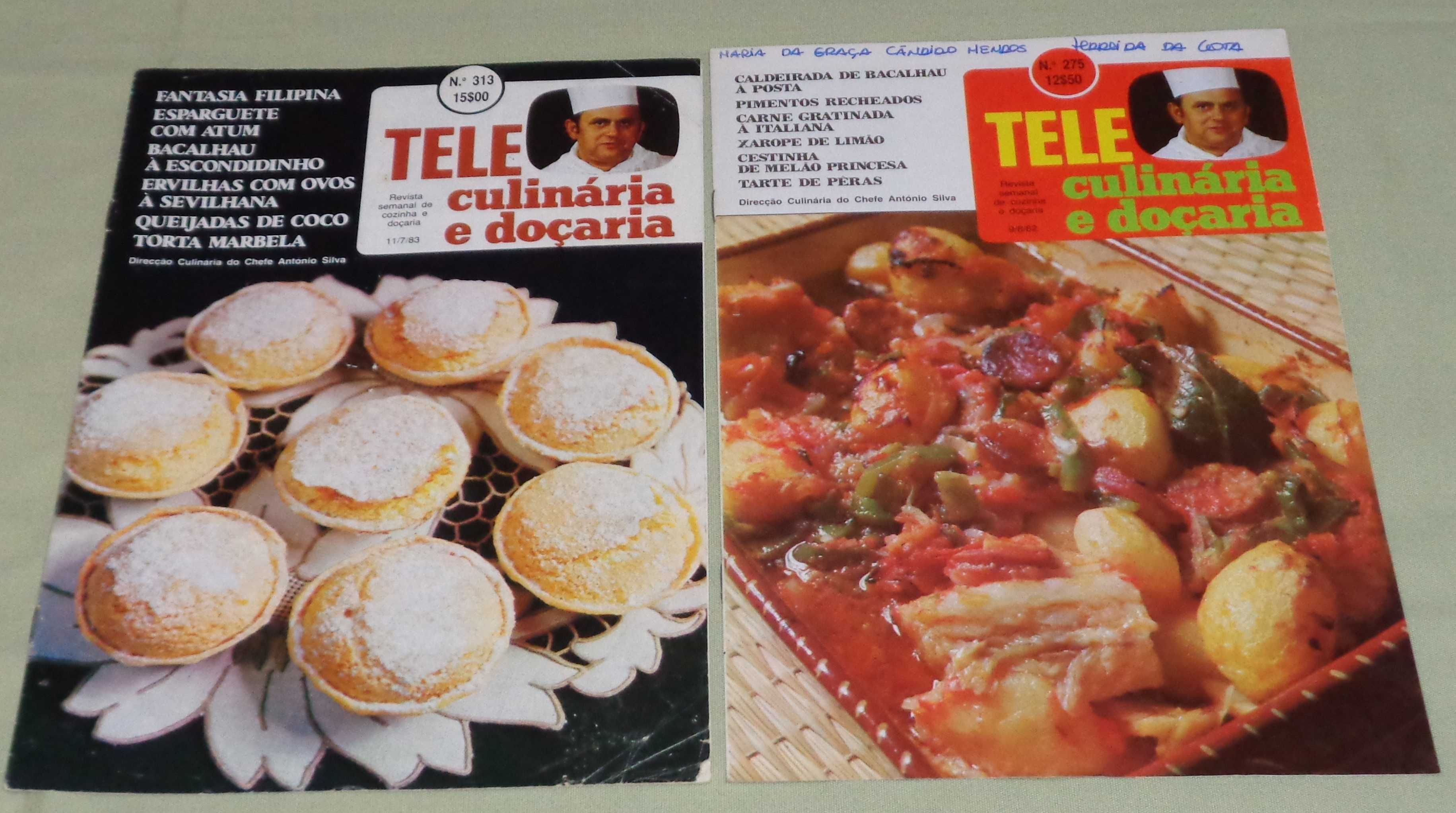 Conjunto de 12 revistas Teleculinária (11 normais e 1 especial)