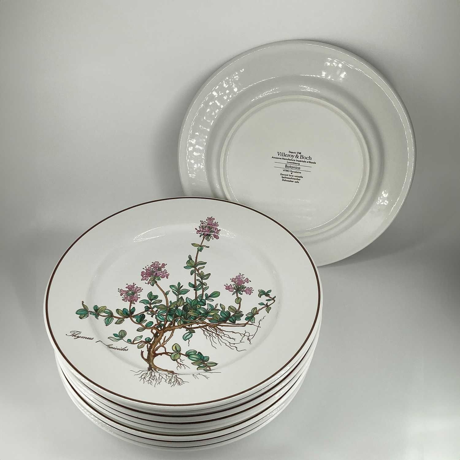 *1 Villeroy&Boch Botanica ZESTAW 9 TALERZY płaskich