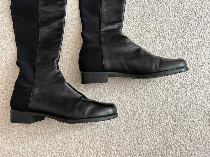 Stuart Weitzman wysokie kozaki czarne