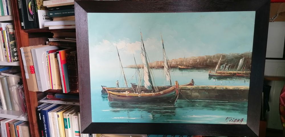 Óleo pintor F. Viana