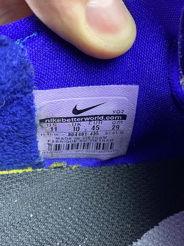 Nike zoom speed tr кроссовки 45 размер синие оригинал