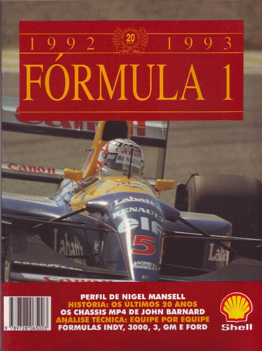 Anuário F1 - 1991/92 + 92/93 + 93/94 + 94/95