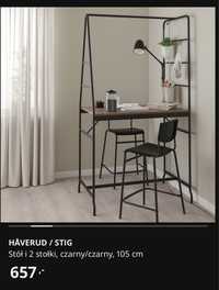 Stół Haverud i krzesła Stig + lampa loft