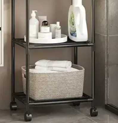 Багаторівневий підлоговий стелаж  на роликах 6 рівнів