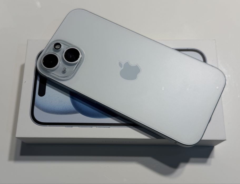 iPhone 15 256gb blue, jak nowy, idealny, PEWNY Apple. Black week