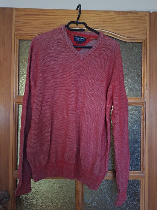Sweter męski w serek