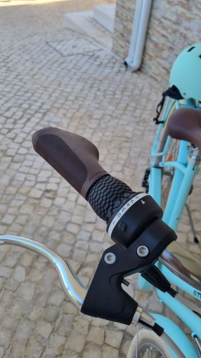 Bicicleta Pasteleira Btwin Elops Verde Água