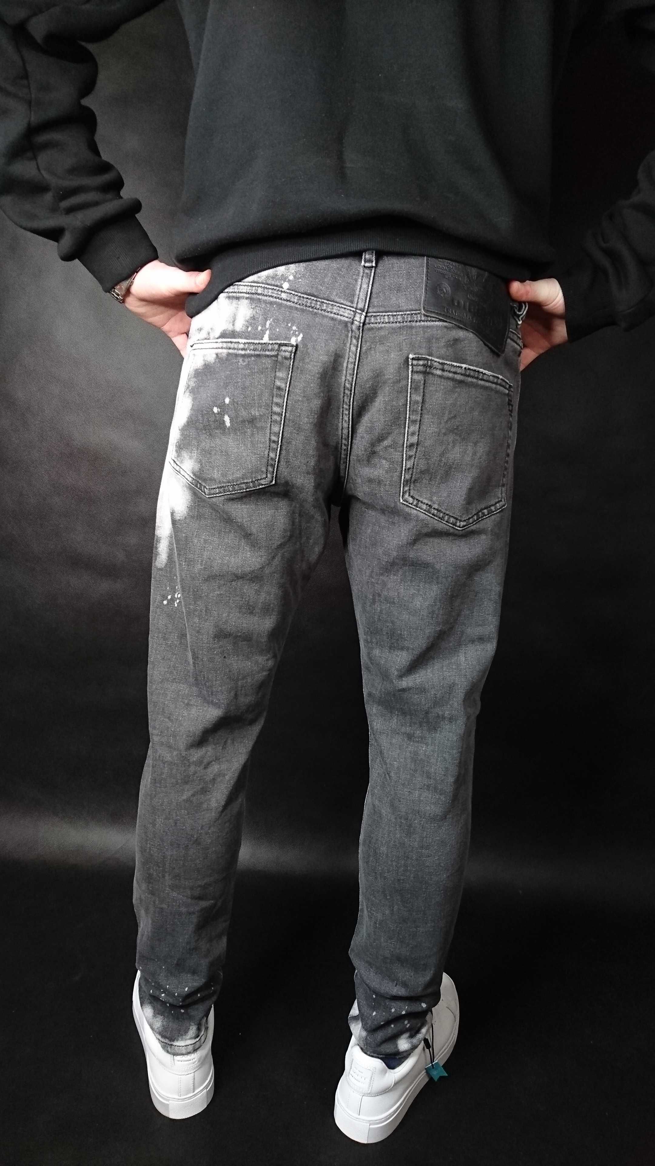 Spodnie Diesel Jeans Trash Painted Grey White M 31