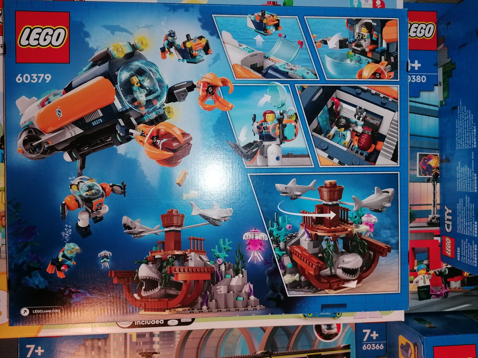 Lego City łódź podwodna badacza dna morskiego nr kat 60379 Nowe!