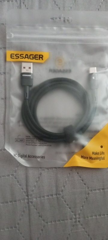 Кабель зарядки Usb to type-c ESSAGER