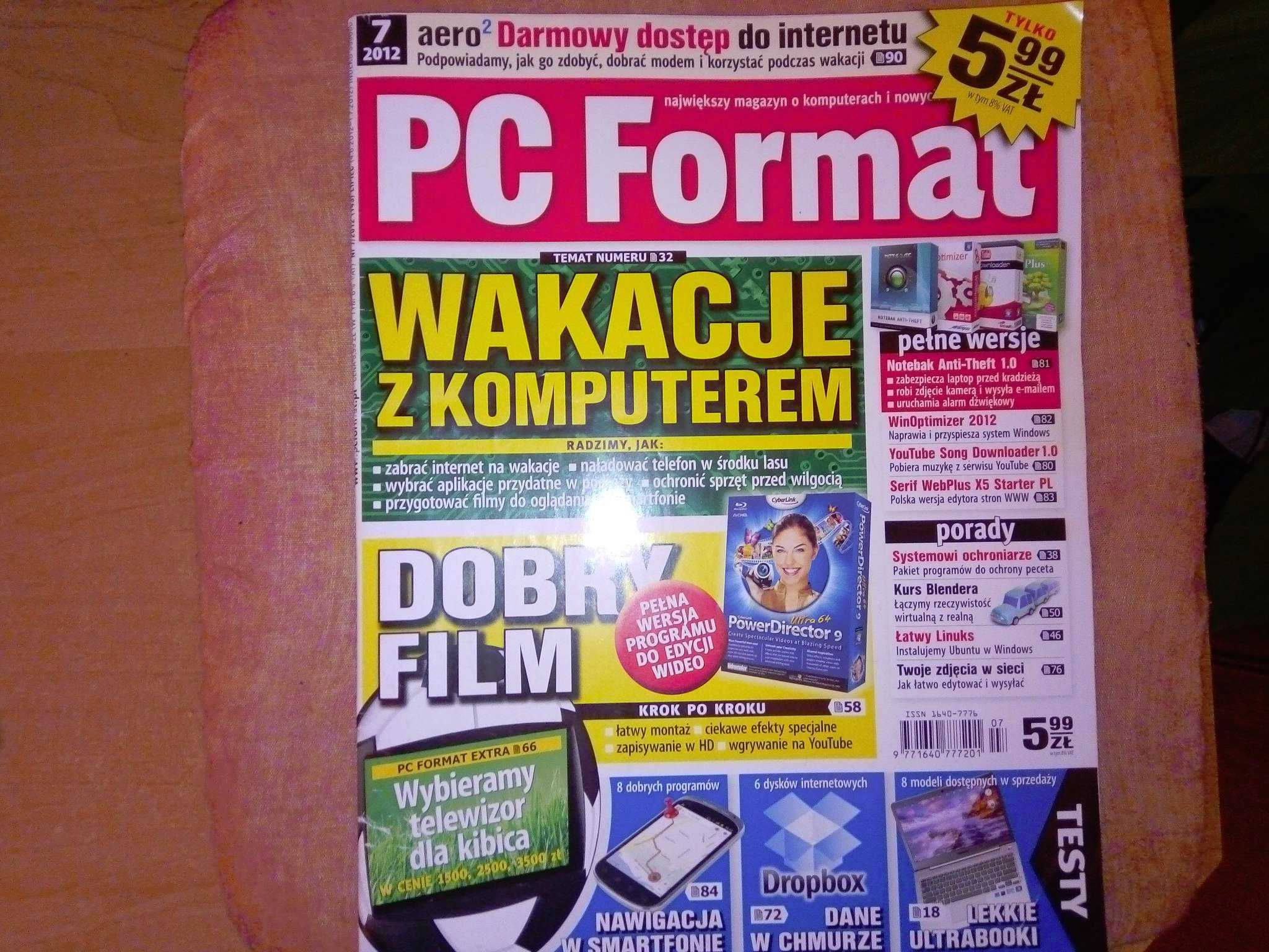 PC Format 7 2012 lipiec (143) Gazeta + płyta CD Czasopismo