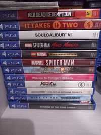 Gry ps4 Burnout paradise soulcalibur VI uncharted kolekcja spiderman