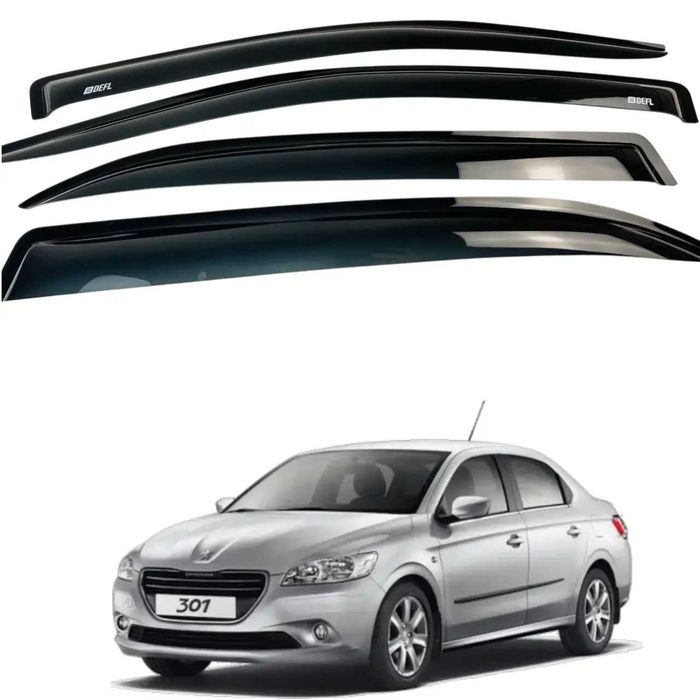 Вітровики Citroen C-ELYSEE/PEUGEOT 301 2013+/Проти дощу і вітру/Міцні