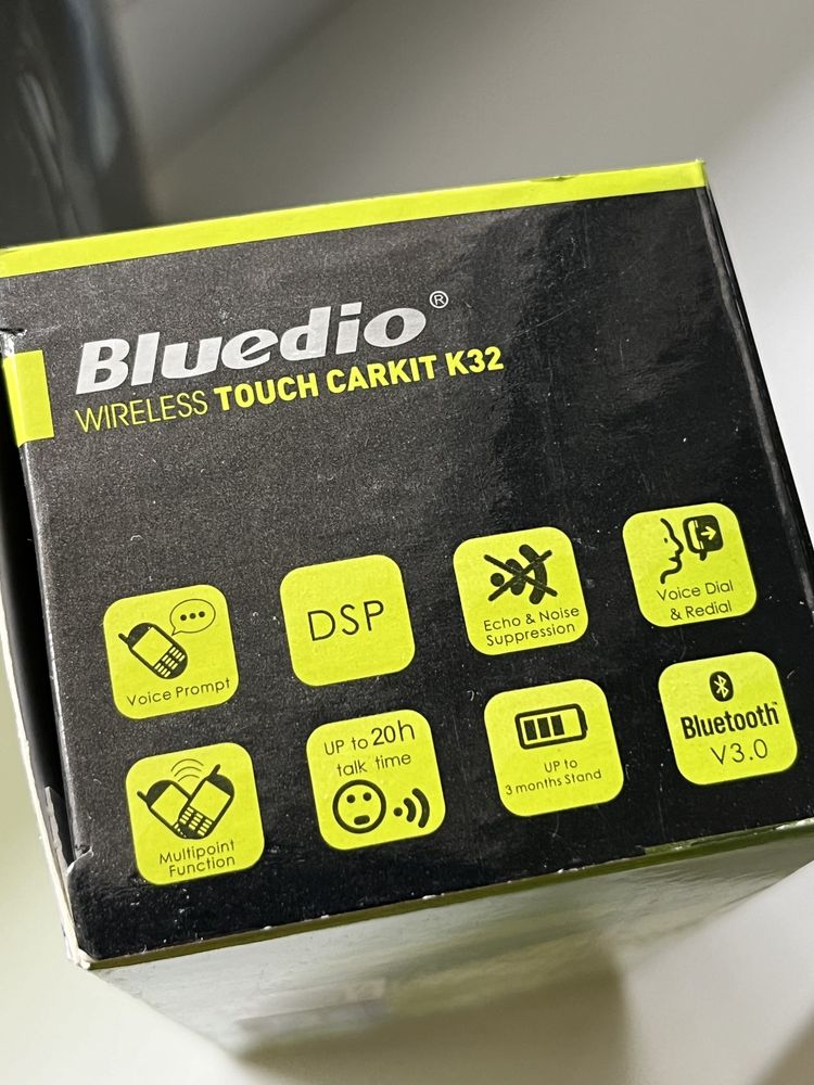 Пристрій hands free для авто Bluedio Wireless Touch Carkit K32