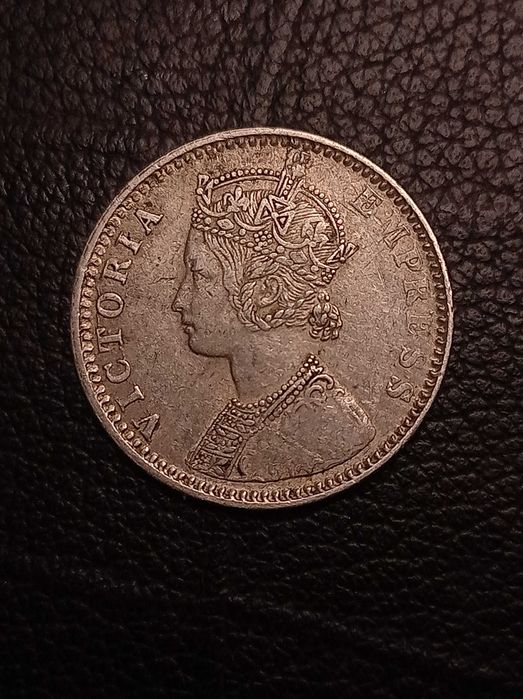 Индия-Британская 1/4 рупии 1893 В