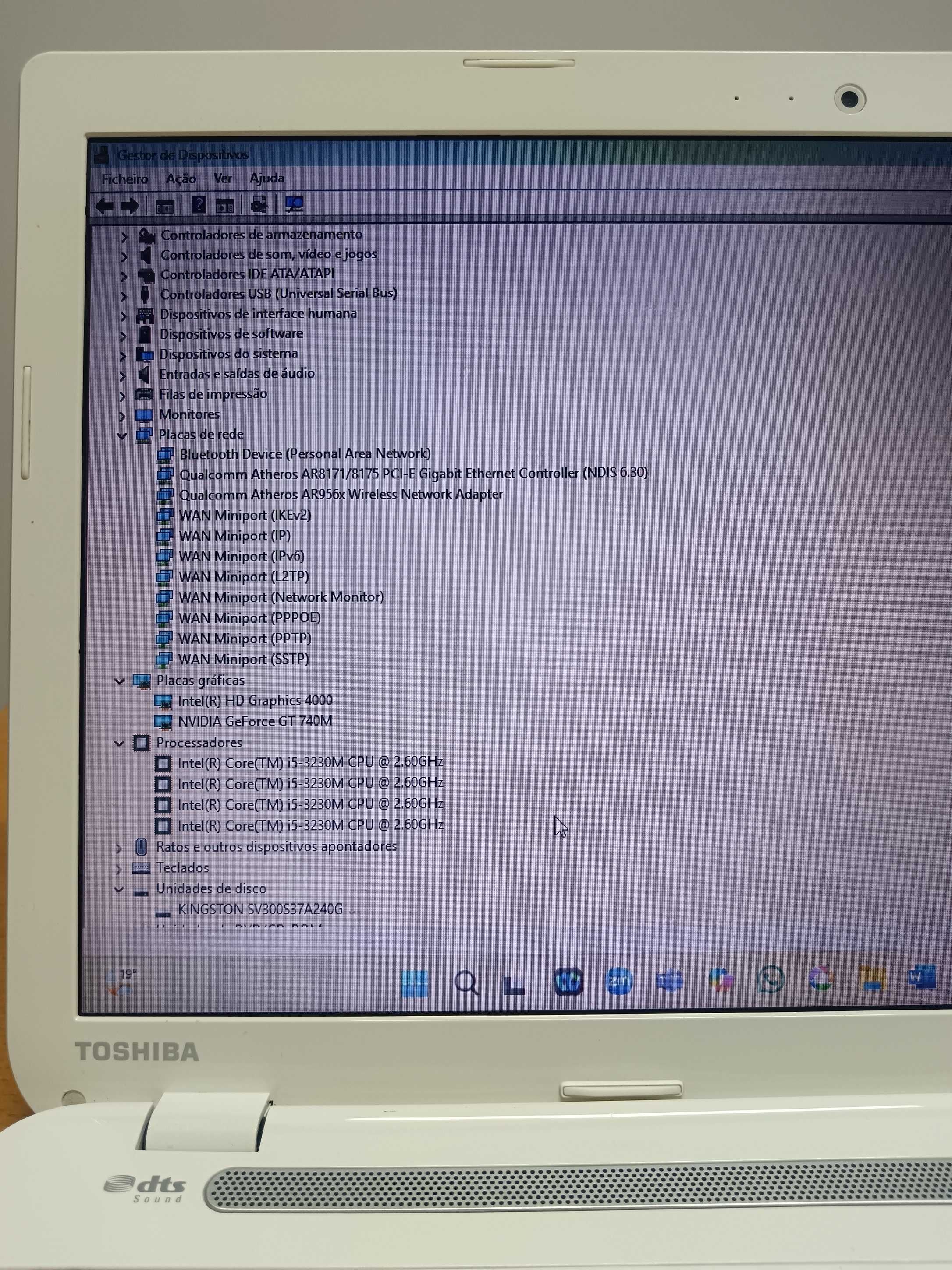 Toshiba Satellite L50-A-104 branco