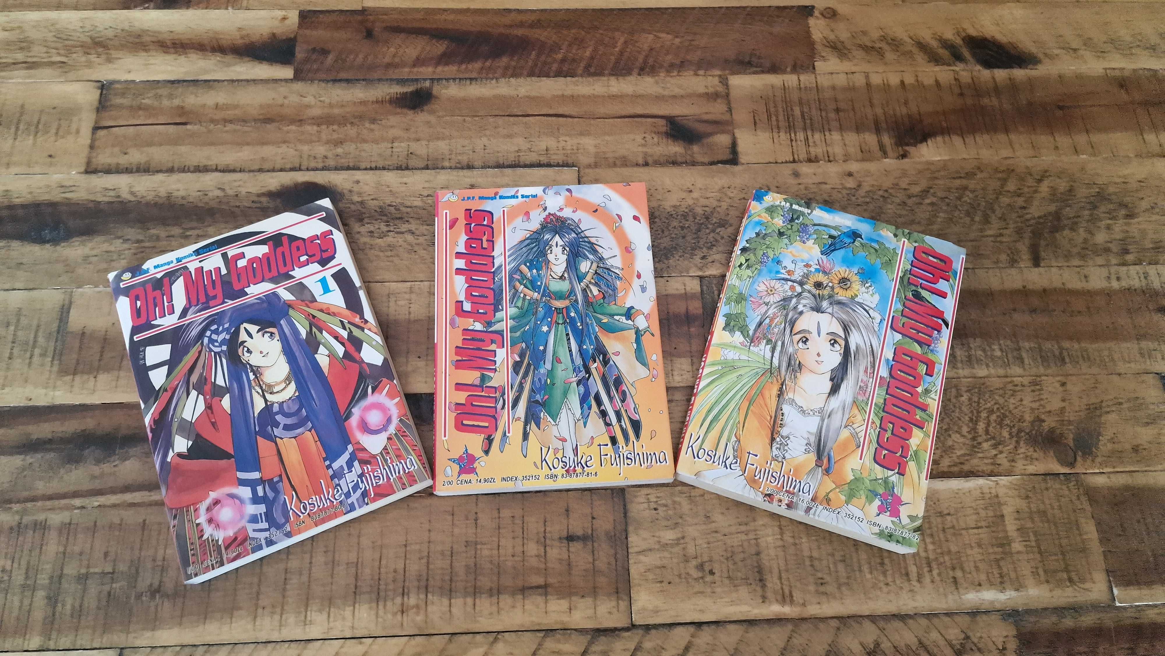 Oh! My Goddess Kosuke Fujishima J.P.F Manga Komiks Seria Tom 1 2 3