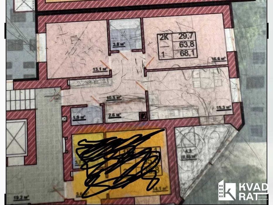 ЗДАНА 2х-кім. квартира у районі озера, ЦІНА ВАУ!