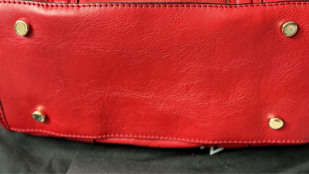 Сумка червона шкіряна KAREN MILLEN England