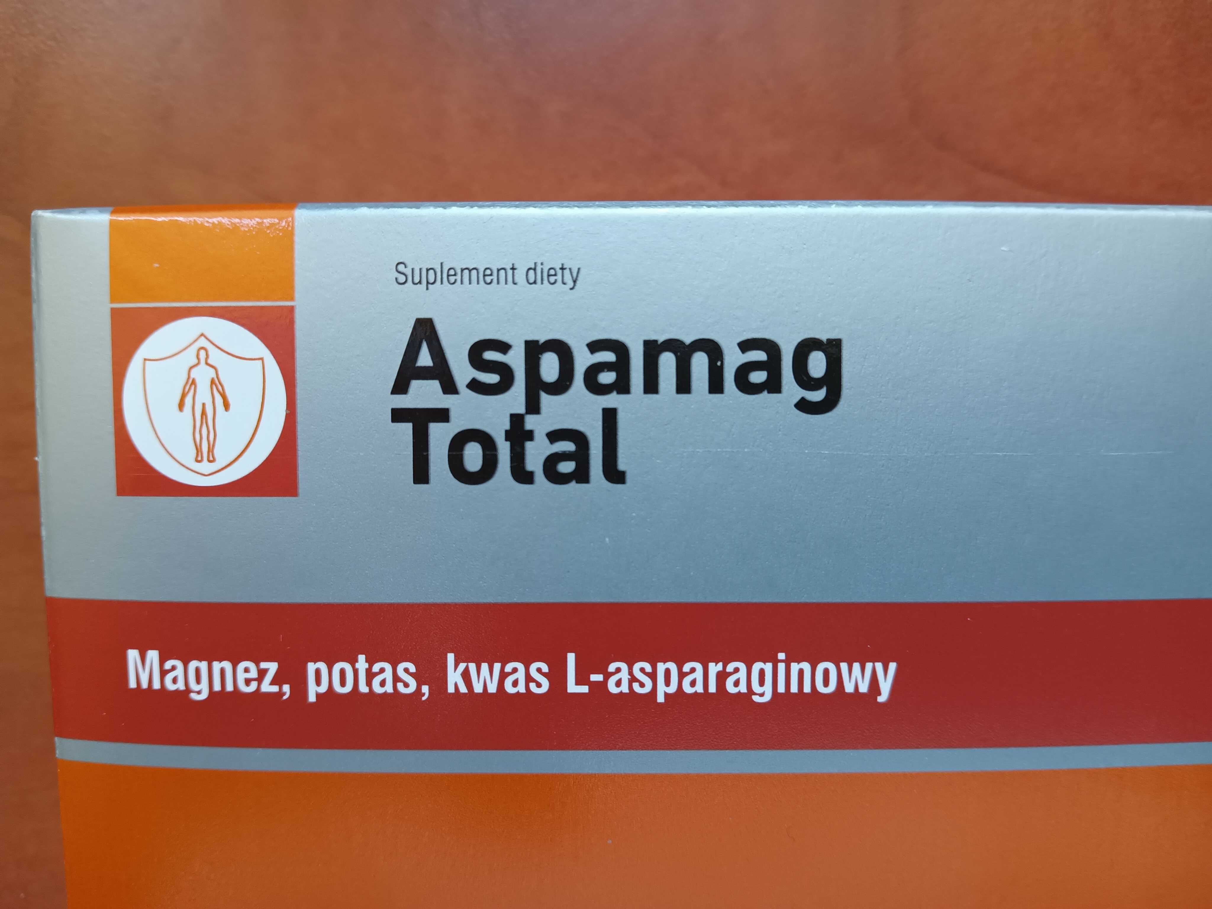 Zestaw 2x 60 tabletek Aspamag Total magnez potas serce skurcze