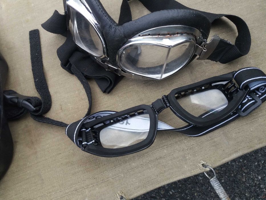 шлем-мото-вело синий с белым