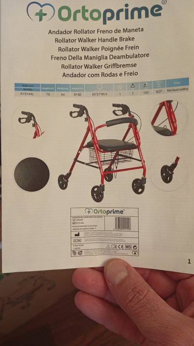 Andador novo na caixa