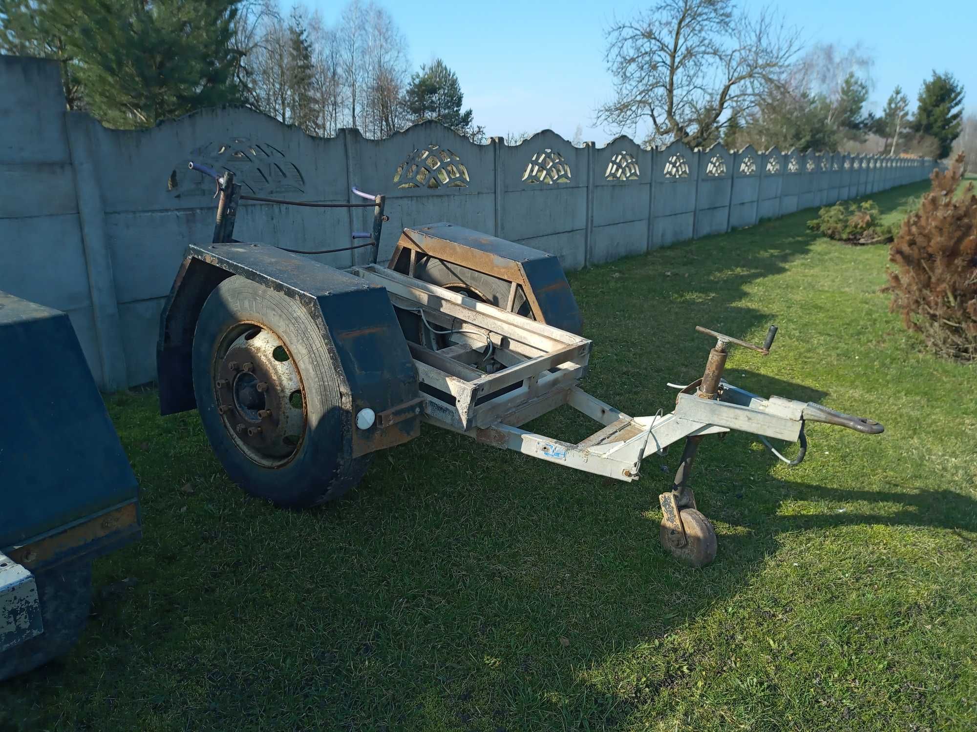 Przyczepka SAM traktor Biedka Podwozie PAB, PAD, Resor Oś Koła