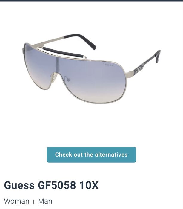 Брендовые очки Guess солнцезащитные унисекс. стиль маска Италия