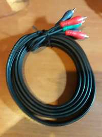 Kabel Chinch 3 RCA, 2metry , praktycznie nowy